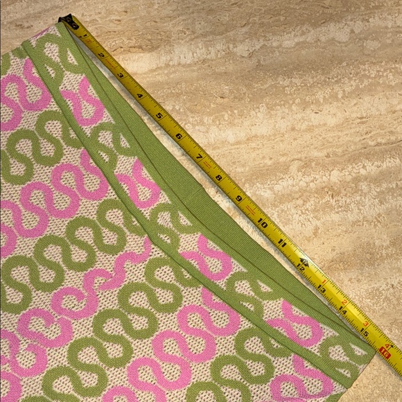 HOUSE OF HARLOW 1960 Green Pink Patterned Women's Knit Pants. Tall. Large - Picture 14 of 15